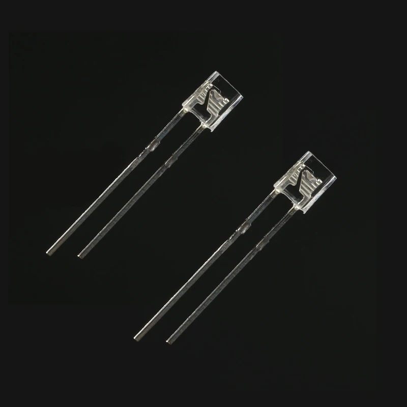 100pcs Square 2*3*4mm Ultra Bright LED Transparent Light Emitting Diode Lamp 2x3x4mm Blue Red Emerald-green Yellow White Diodes