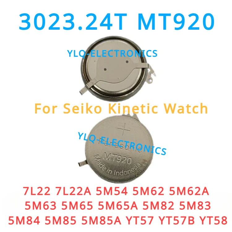 1pcs 3023.24T 3023-24T MT920 with Feet 3023 24T 302324T Original New Seiko Kinetic Watch Rechargeable Battery Capacitor