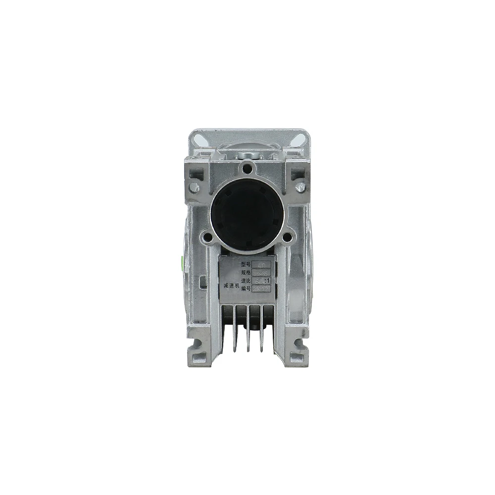 Gearbox Worm HLTNC RV040, Reducer Gigi dengan Output 18mm, Sudut 90 Derajat, Rasio 5:1-100:1 untuk Motor Flange Nema34 86mm, Reducer Worm untuk CNC