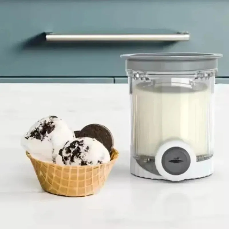 Ice Cream Pint Cup Reusable Sealed Gray Lid Ninja Whirlpool Series Manufacturer Storage Container Parts