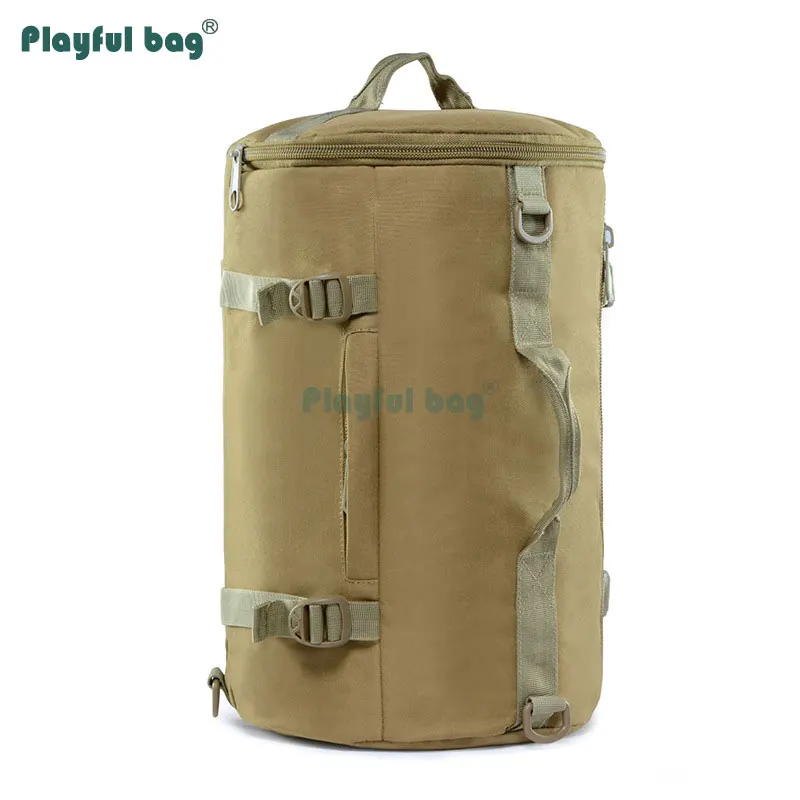 20L Camping Barrel Bag 900D Rainproof Outdoor Mountain backpack Multi-portable Bag Camouflage tactical equipment AVA47