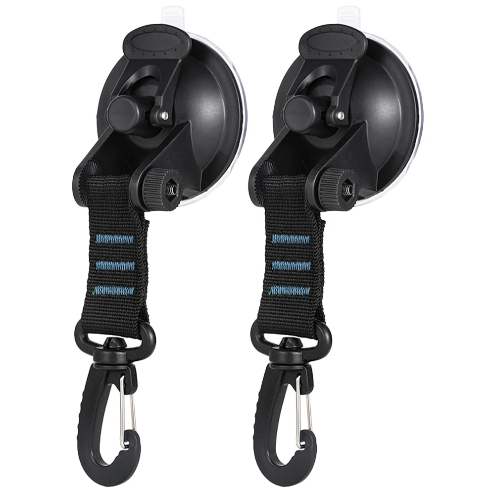 

2Pcs Multi-Purpose Hooks Heavy Duty ABS Suction Cup Hanger for Bathroom Kitchen Shower Glass Surface Adhesion Non-Slip Wall