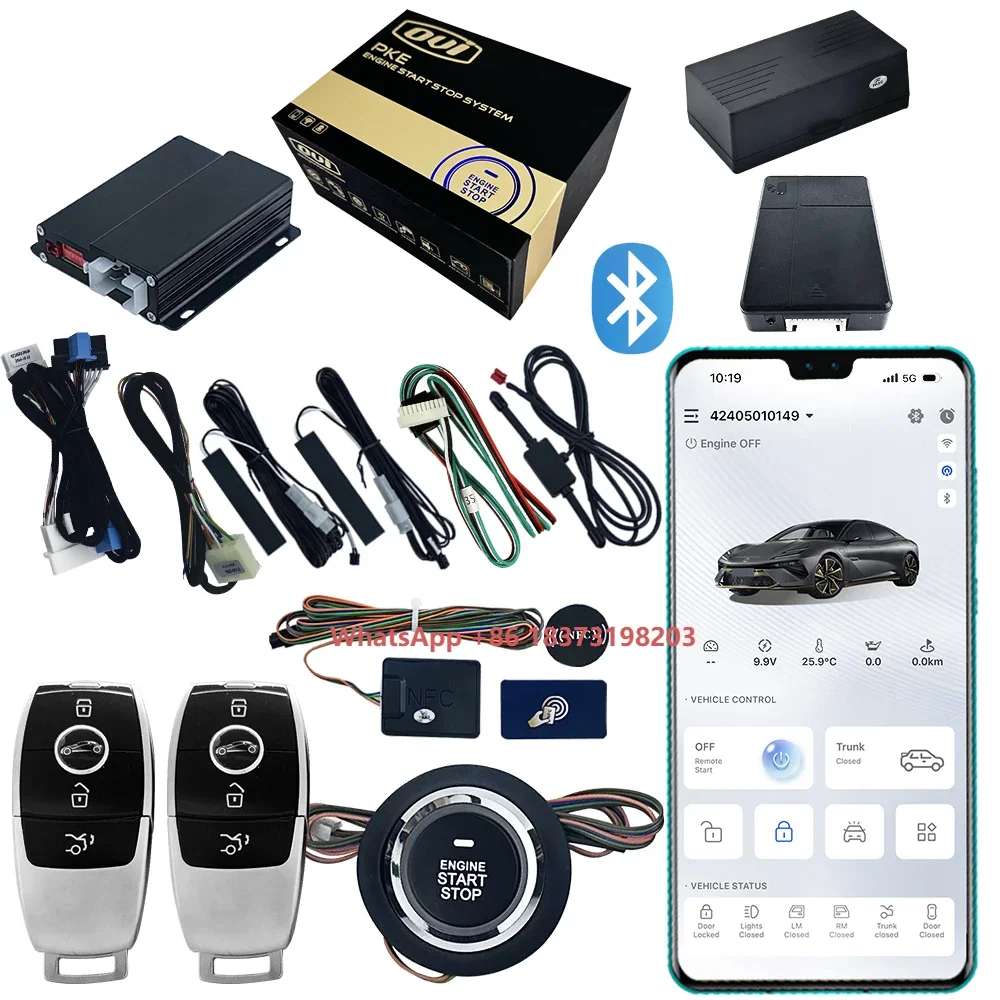 OVI 8500 Smartphone Remote Start Car GPS/GSM Digital Car Key PKE for Mercedes Benz V-Class Keyless Entry Push to Start