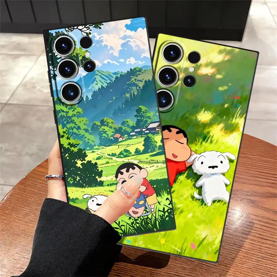 Funda Phone Cover Case for Samsung Galaxy S26 Ultra S25 Plus S23 Note 20 8 9 10 S10 S9 S20 Ultra S21 FE S24 Cra-yons Shin-chans