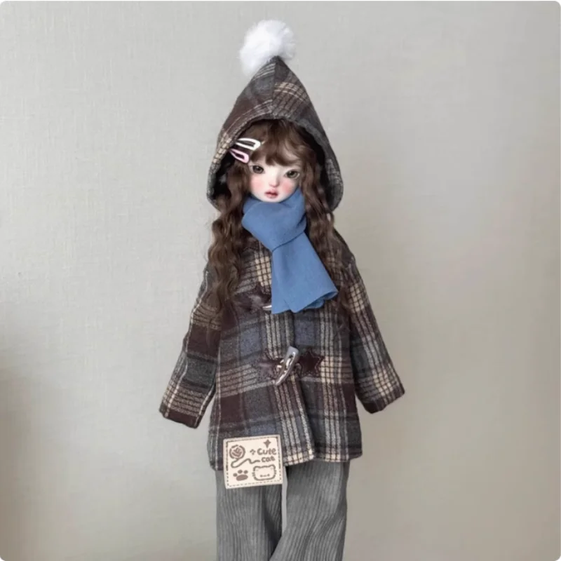 

New Arrival 1/4 Dolls Coat Pants Top Scarf Set Dolls Clothing Accessories(No Doll)