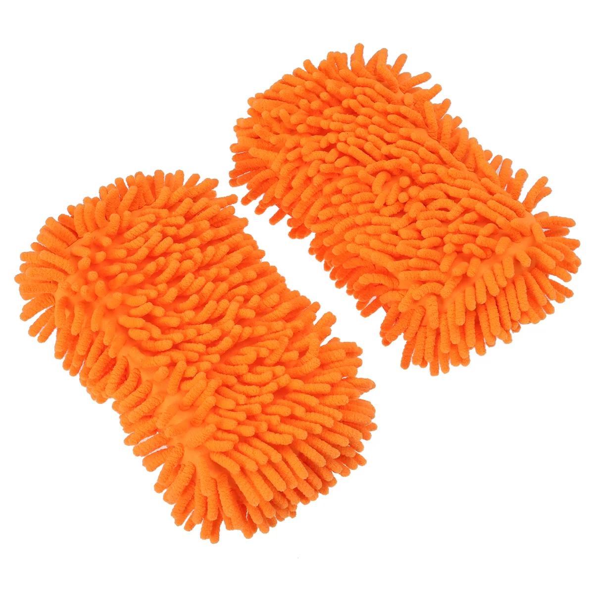

2Pcs Auto Mitt Gloves Brushes for Vehicles ange Microfiber Microfiber Car Wash Mitt Gloves Auto Sponge Car Wash Tools