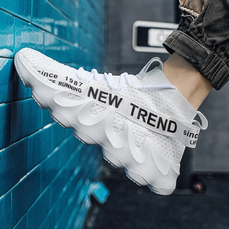 

Unisex Summer Casual Sneakes Chunky Breathable Men Outdoor Jogging Shoes Women Thick Sole Non-Slip Botas Para Hombre zapatos