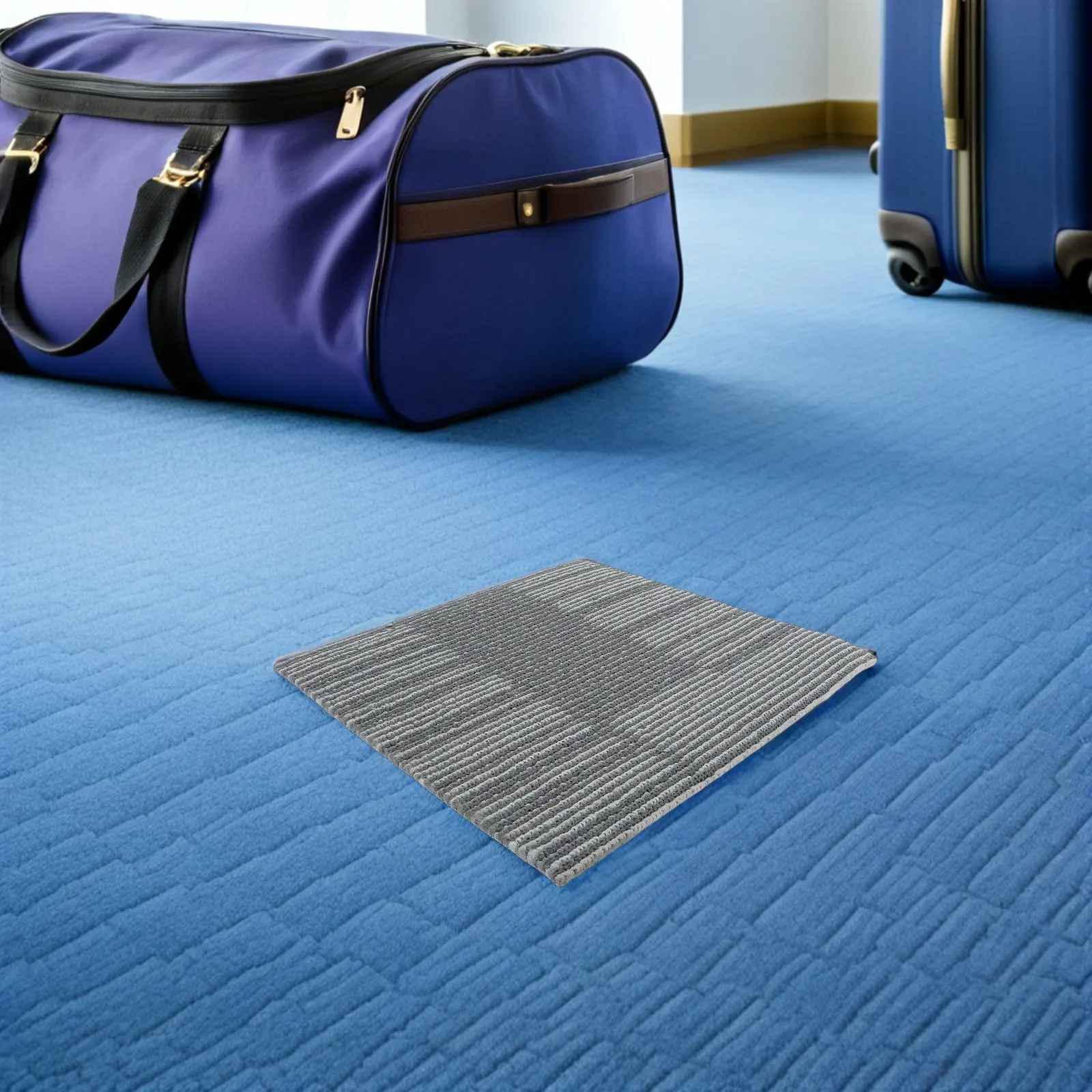 6Pcs Fire Retardant Carpet Tiles Peel and Stick Thick 0.24 Inch Self Adhesive Indoor Floor Carpet Squares for Office Living Room