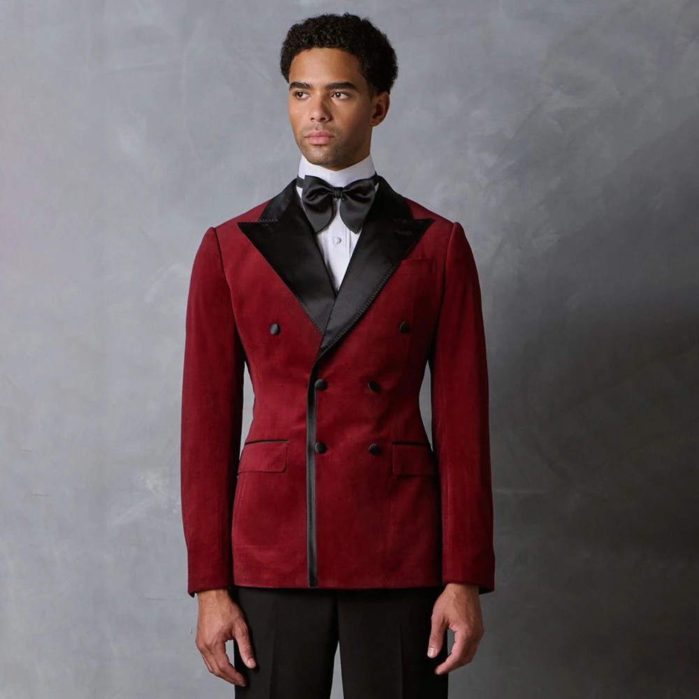 

Высококачественный мужской костюм: двубортный черный пиджак с острыми лацканами и брюки, индивидуальный пошив, комплект из 2 предметов, костюм для мужчин