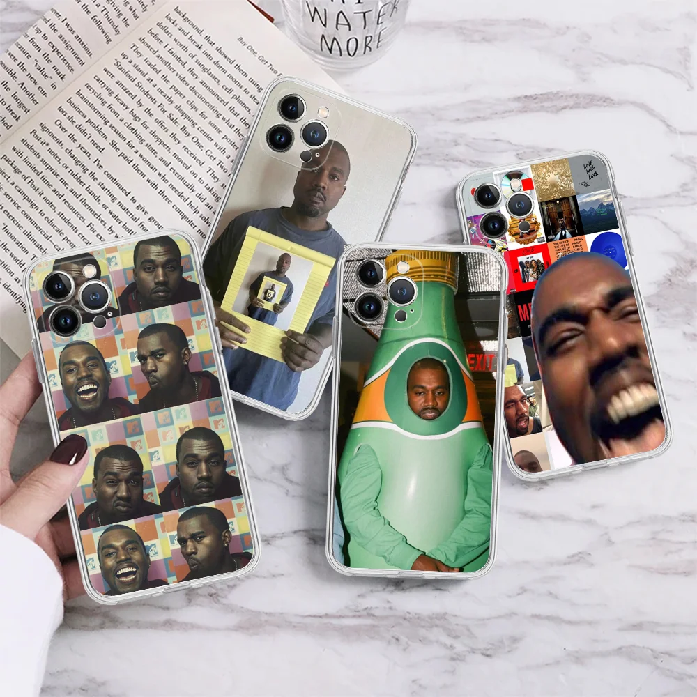 Funny Rapper K-Kanyes West Ye Phone Case Silicone Soft For Iphone 15 14 13 12 11 Pro Mini XS MAX 8 7 6 Plus X XS XR Cover