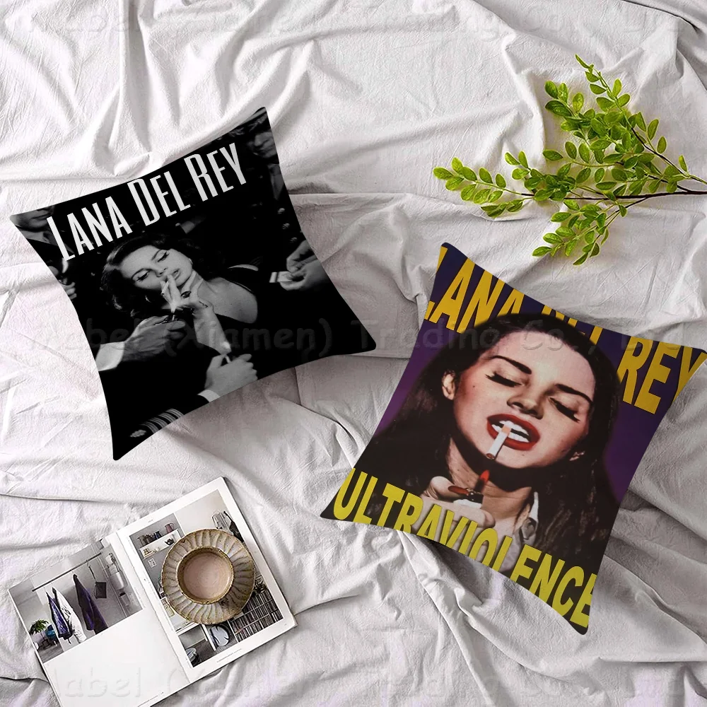 Lana Del Rey Personalized Picture Text Home Decorative Pillows Household Gifts 45x45cm