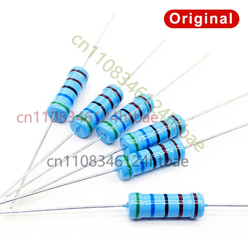 

100pcs/Lot 5W 1% 1Ω 1.2 1.5 2 2.2 2.4 3 3.3 3.6 3.9 4.7 10 20 22 30 47 51 68 100K 220 330R M Ohm Metal Film Resistor