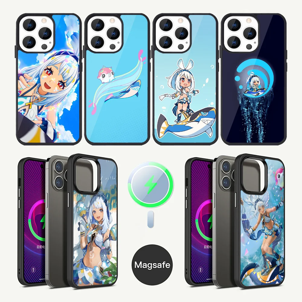 Genshin impact Mualani Phone Case For iPhone 16,15,14,13,12,11,Plus,Pro,Max Mini Magsafe Magnetic Wireless Charging