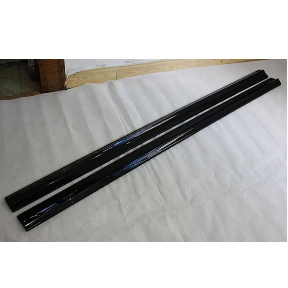 Carbon Fiber/FRP Side Skirt Bumper Lip Aprons Flaps for Benz C Class W204 C204 C300 C63 AMG 2 Door 4 Door 2012-2014