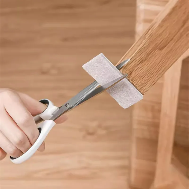 Filz-Stuhlbeinpolster, 3 mm dick, für Tischmöbel, Boden, Kratzschutz, Matte, stumm, rutschfest, selbstklebend, DIY-Möbelzubehör – Detail 3
