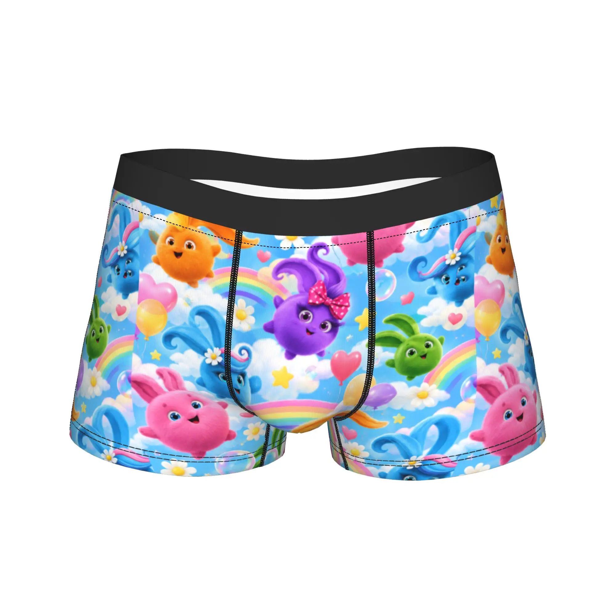 Sunny Bunnies Ball Pattern Underwear  Men Panties Print Sexy Soft Boxershorts Trenky Boxer Brief Large Size