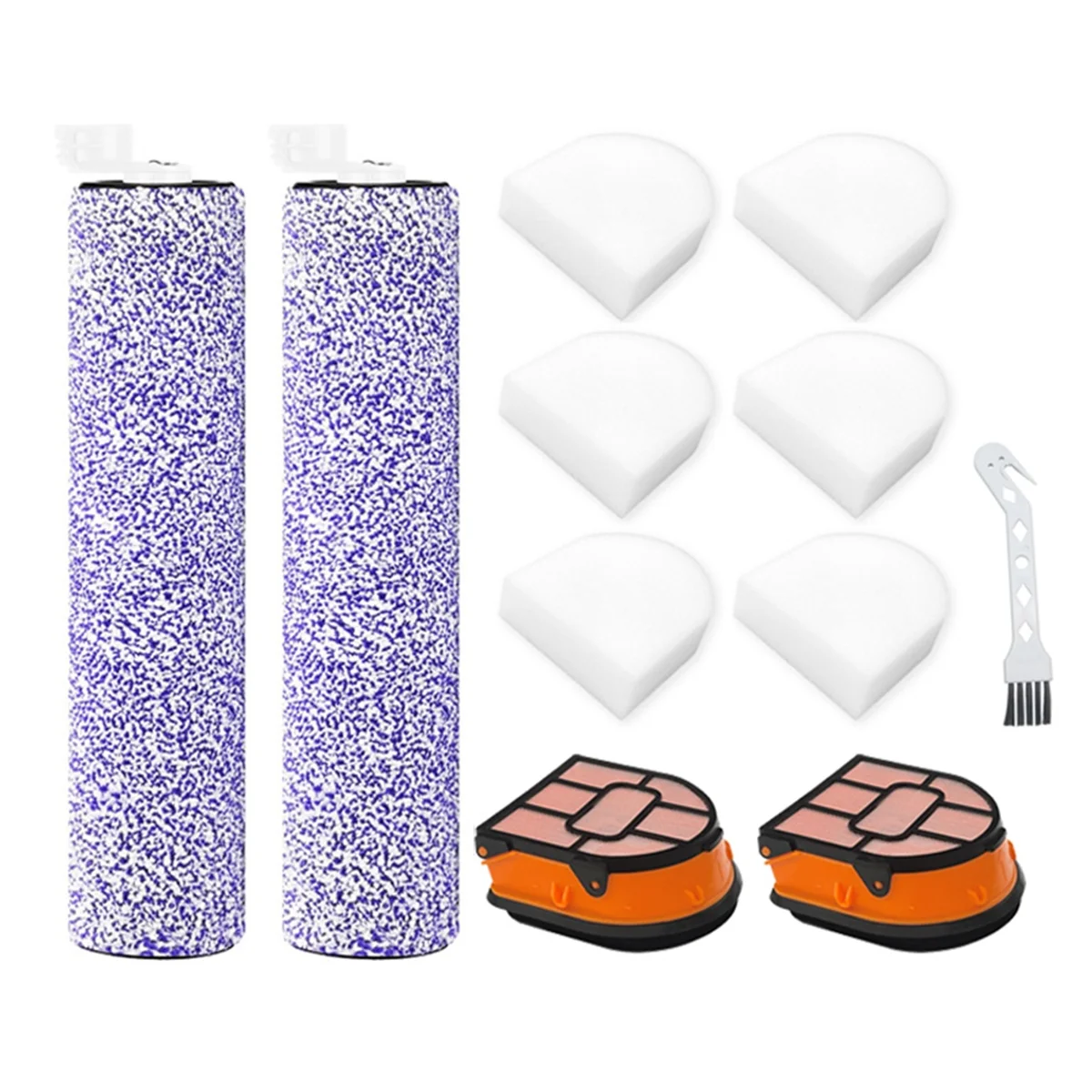 Remplacement du rouleau brosse et du filtre pour Shlavabo HydroVac, aspirateur sec sans fil, support, AW201, WD201, WD100, WD101, WD200