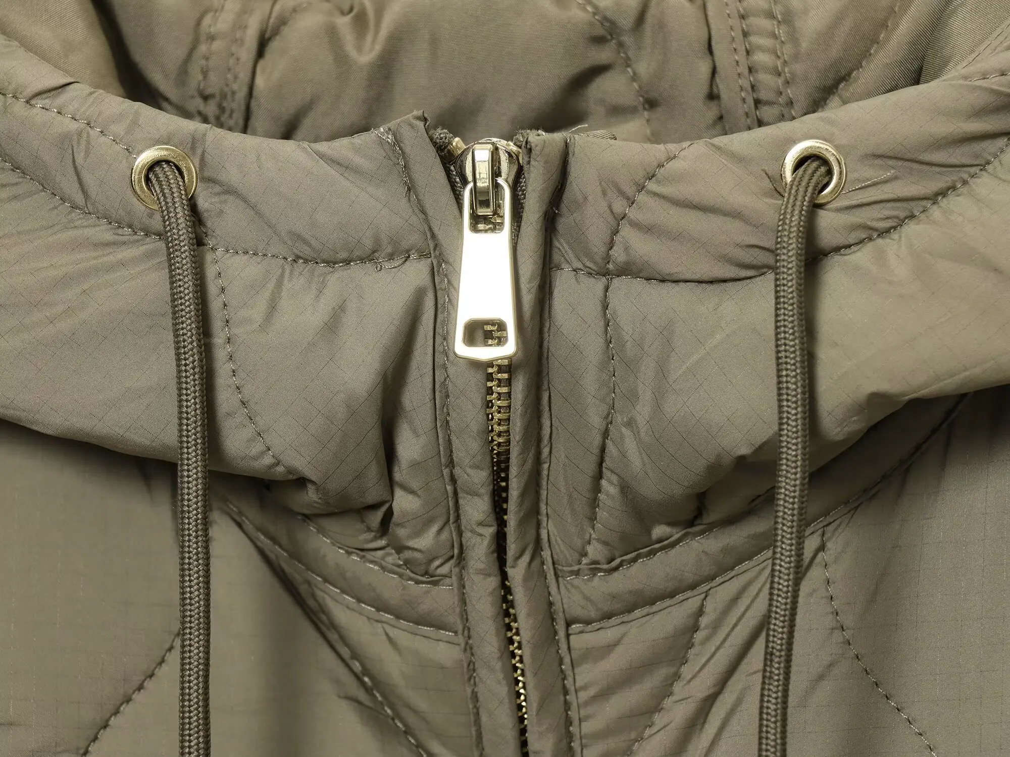 سترة معطف سترة قطنية مبطنة بسيطة من Maxdutti سترة عصرية كاجوال بغطاء للرأس مع معطف خصر برباط