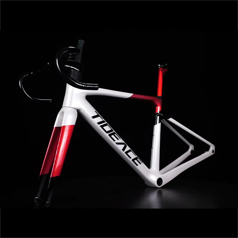 Ultralight Carbon Fiber Road Bike Frame Super Light Racing Bicycle Frameset Accept Custom Painting 700C