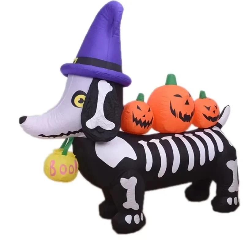 Outdoor With Led Yard Scary 5ft Bone Dachshund Holiday Inflatable Model Halloween Decoration Inflatable