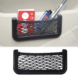 1 PCs Auto Organizer Storage Bag Automatic Ordner Netzpocket Phone Support Autozubehör 20*8cm 8*15 cm Universal für alle Autos Klettverschluss 6 Hauptverkaufssicherheitsstiefel mit Klettverschluss - №3