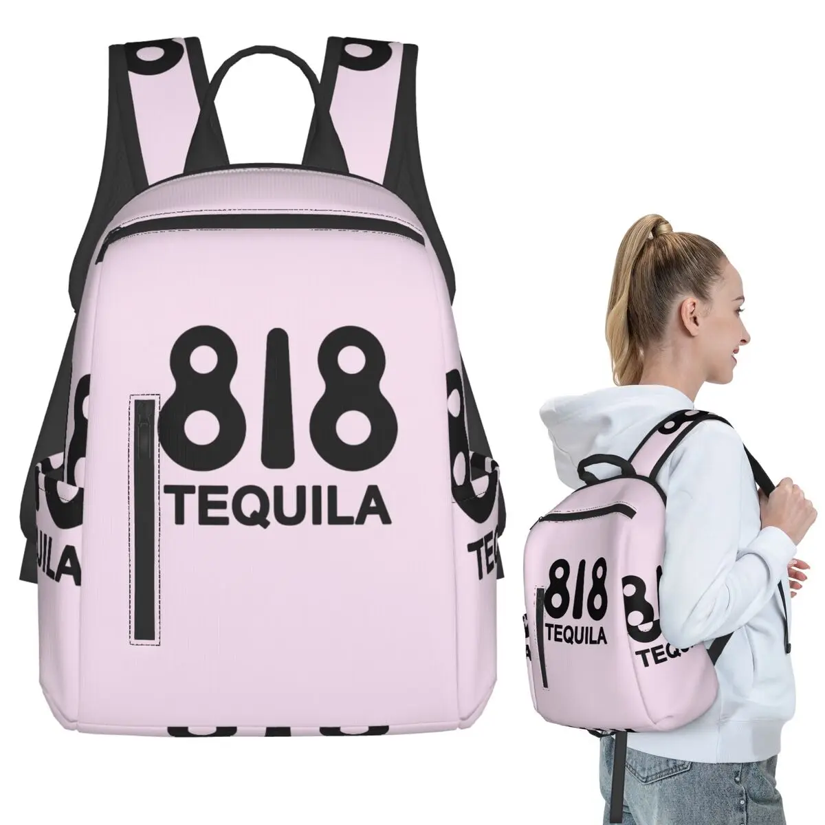 Sac à dos avec logo 818 Tequila, sac à livres pour étudiants, sac d'école pour enfants, sacs à bandoulière pour ordinateur, pour garçons et filles