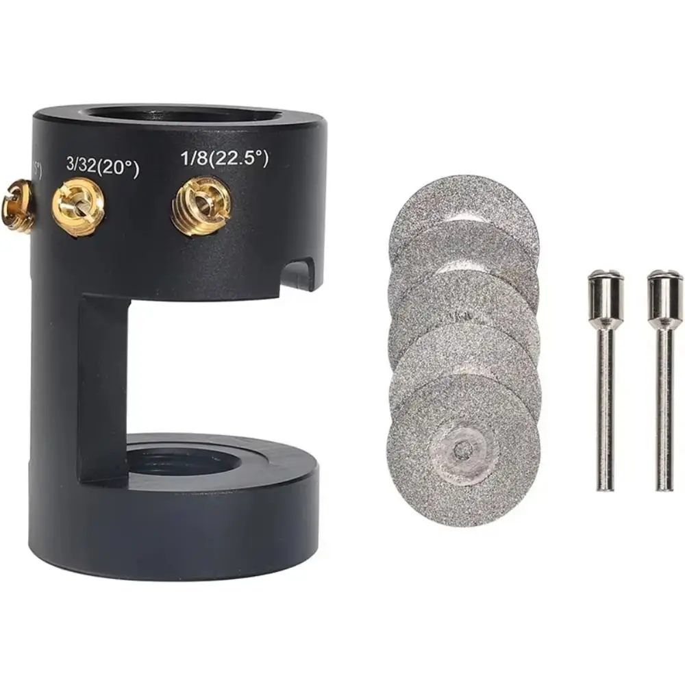 ลวดบดเครื่องเหลาอิเล็กโทรดหลายมุมแนวนอนหลุมเครื่องบดอิเล็กโทรดทังสเตนสีดําเครื่องมือเชื่อม TIG Essential