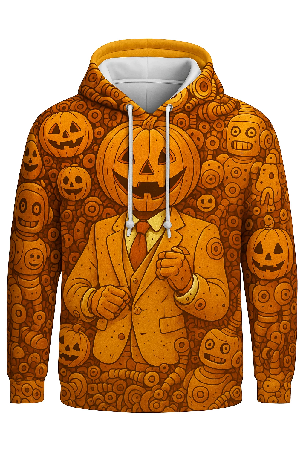 New Fashion Halloween Cute Pumpkin Felpa con cappuccio da uomo stampata in 3D Pullover casual Abbigliamento sportivo oversize Felpa con cappuccio da festa per uomo