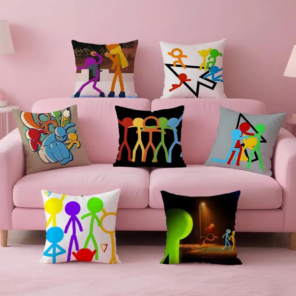 

Креативный анимированный чехол для подушки в американском стиле A-Alan Becker, мягкая, приятная для кожи ткань и скрытая молния.