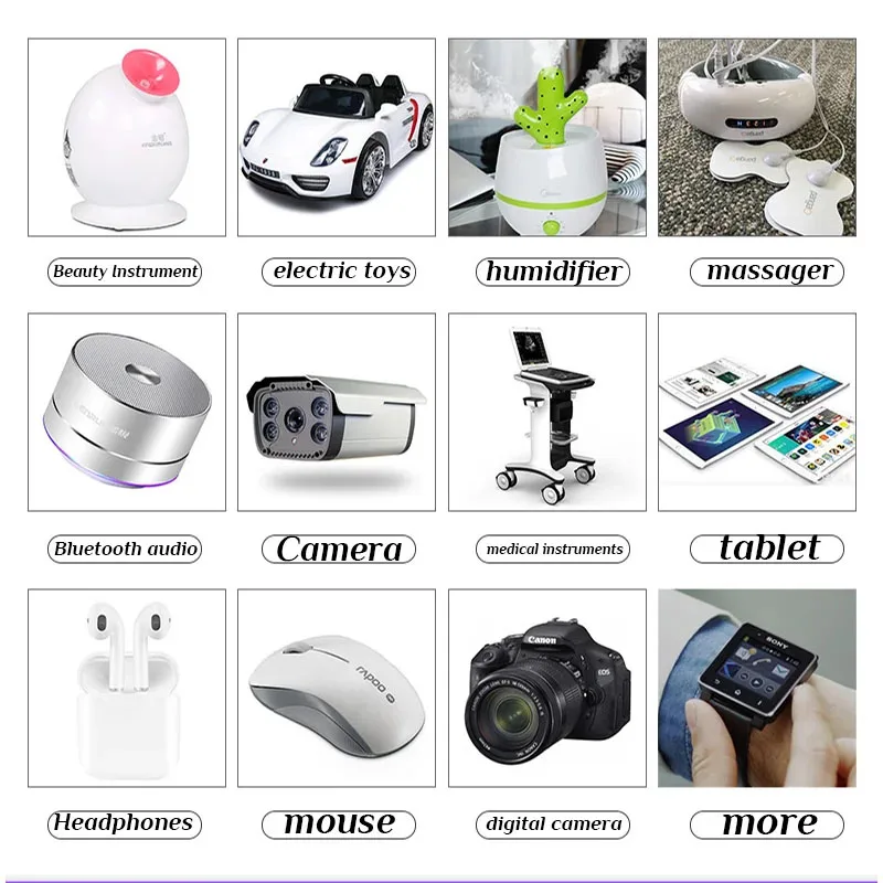 803040 Litio Li-Po Polímero 3.7V 1000mAh Lipo Batería Recargable de Reemplazo para Altavoz Bluetooth PDA