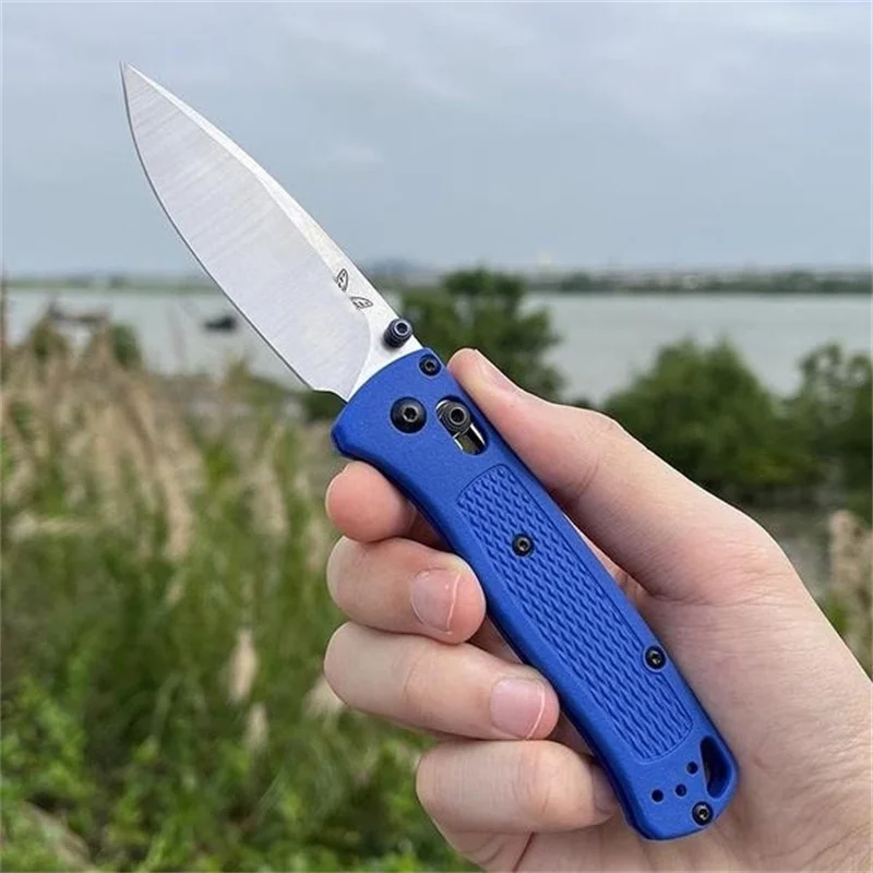 BM 535 Mini EDC Knife Drop-Point Blade Nylon Wave Fiber Handle Tactical Outdoor Hunting Camp Self-defense Multifunctional Tools