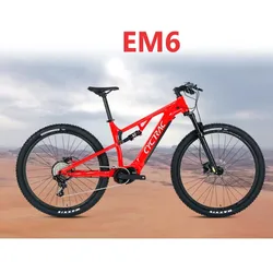 TWITTER-Full Suspension Electric Bike, Bafang Conversion Kits, Mid Drive Motor, E-bike, 29er, New Design, M500