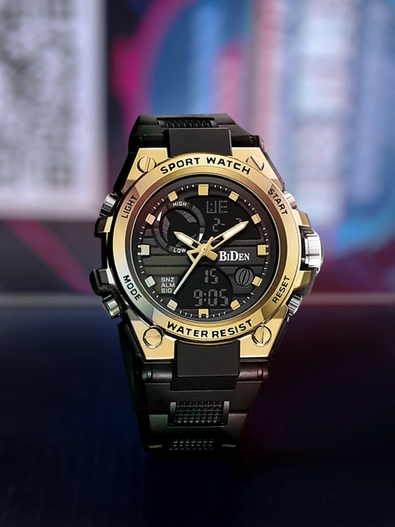 BIDEN Orologio digitale da uomo alla moda con data Orologio sportivo militare Orologio elettronico impermeabile Orologio da uomo Orologio da uomo