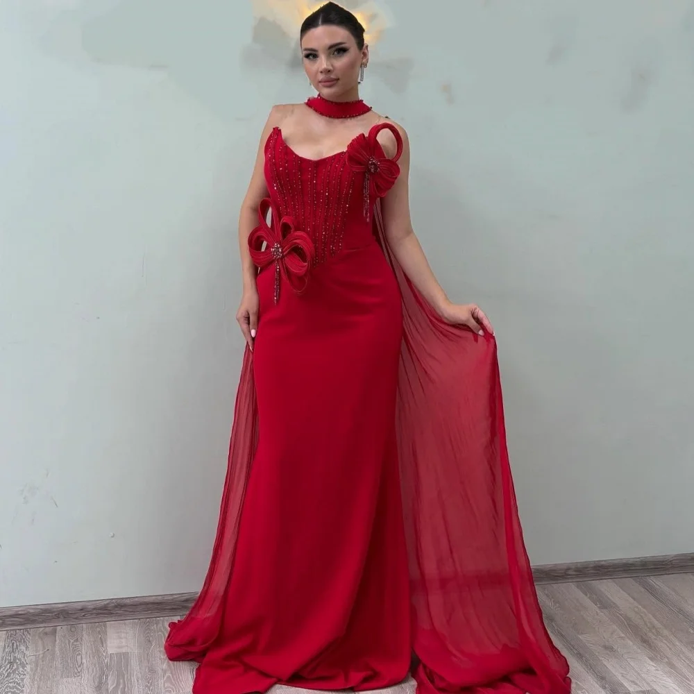 

Customized High Quality Matching Jersey Ruched Beading Straight Strapless Long Dresses Bespoke Occasion Dresses Sizes Available