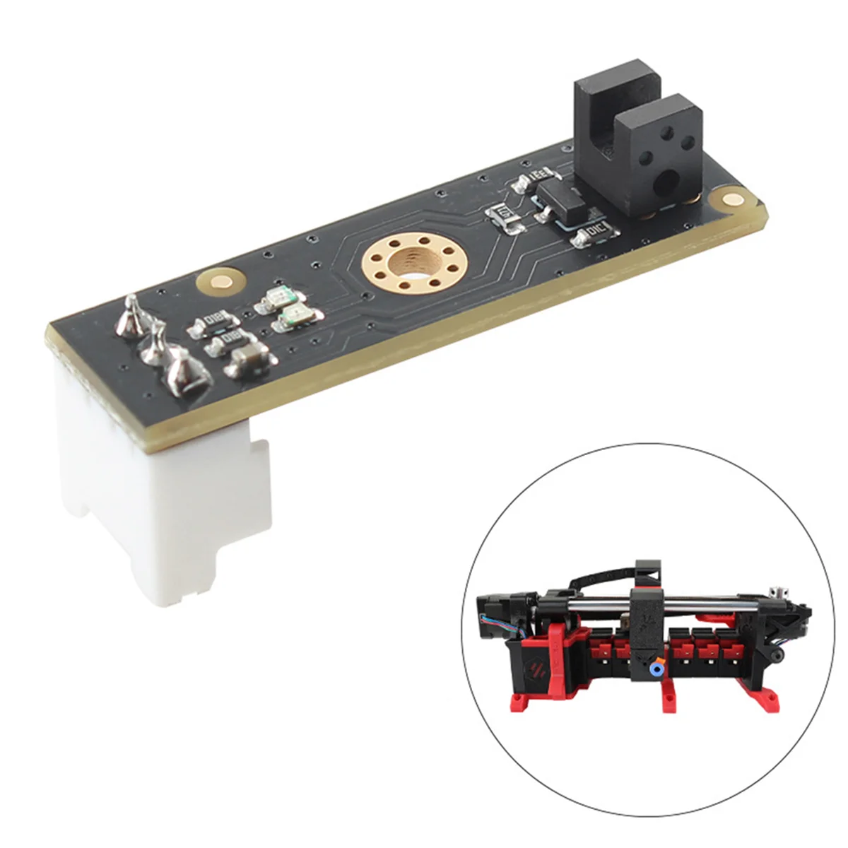 Placa pcb revers0.5 do sensor ir com módulo de interruptor de fim de curso do monitor de filamento de fiação de 1m adequado para ercf para voron 2.4