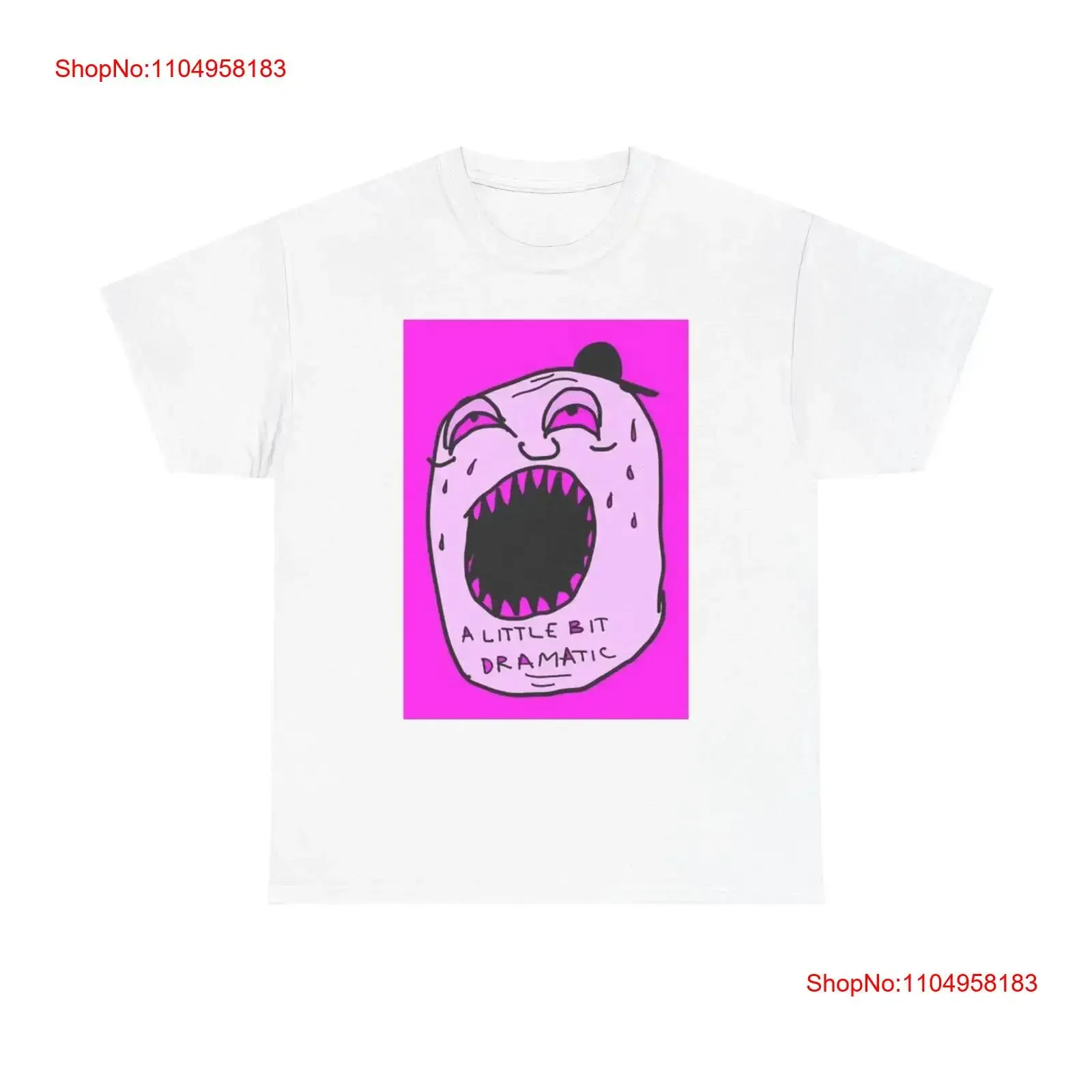 

Футболка A Little Bit Dramatic, забавный художественный постер, винтажный хлопковый винтажный стираный универсальный модный мягкий слегка повседневный