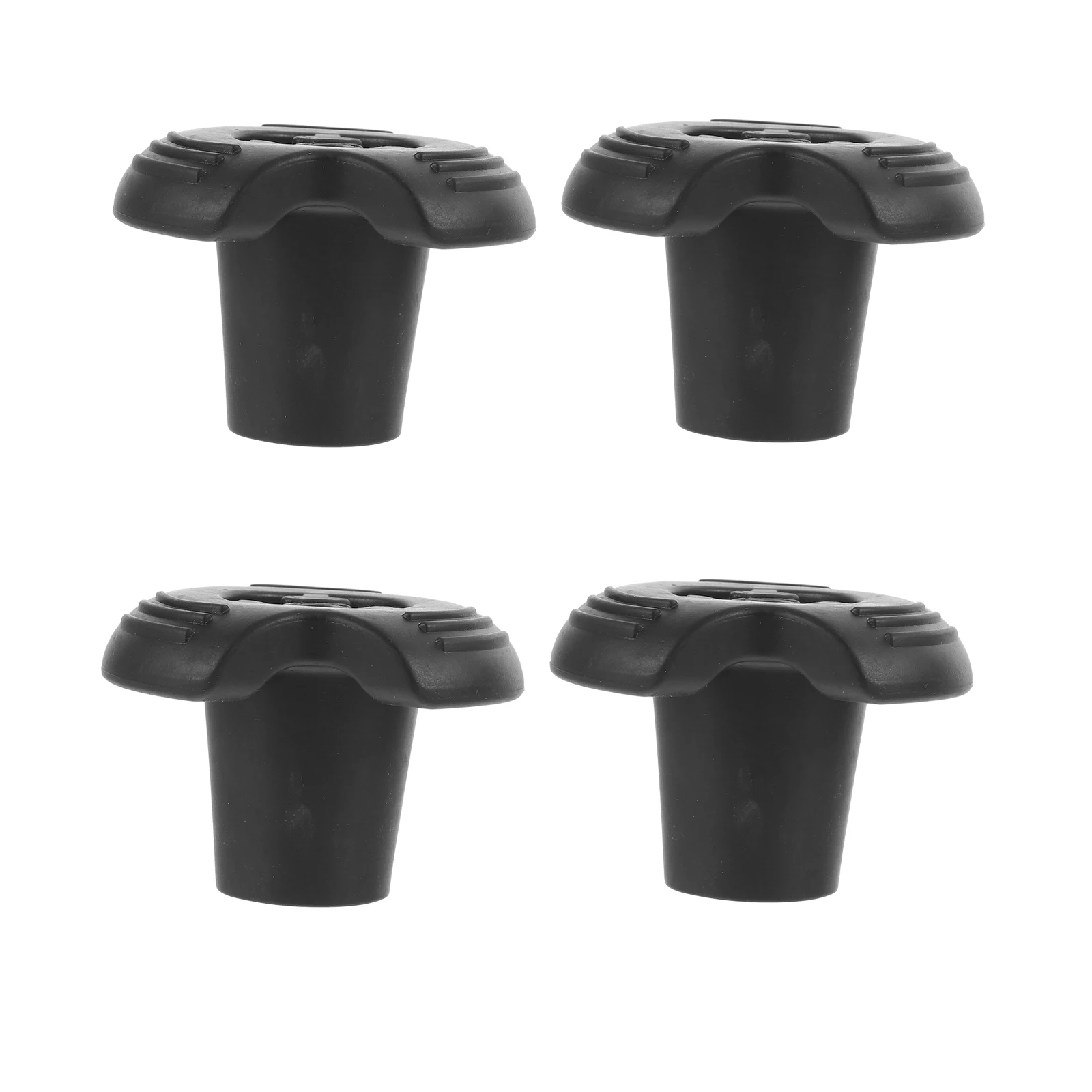 

4pcs Foot Pad Anti Slip Rubber Crutch Stick Feet Mat Rubber Metal Material Hard Floor Protector Walker Stick Cover Leg Mat