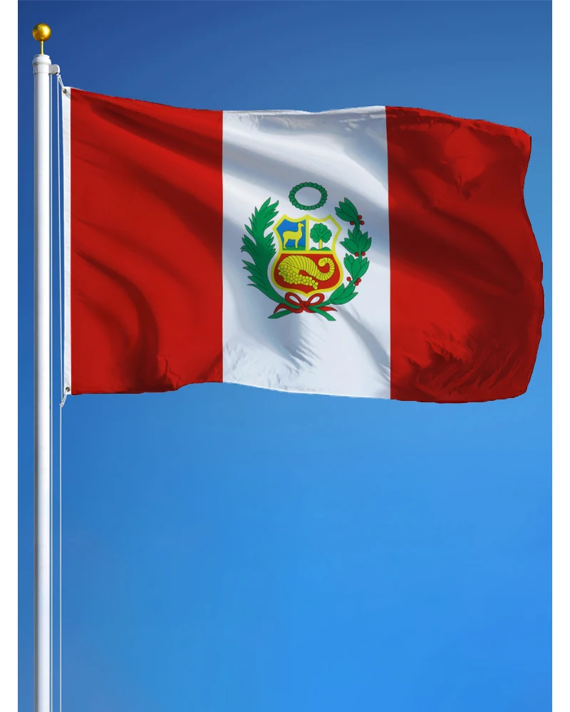 60x90cm 90x150cm PER PE flaga Peru Baner Gobelin