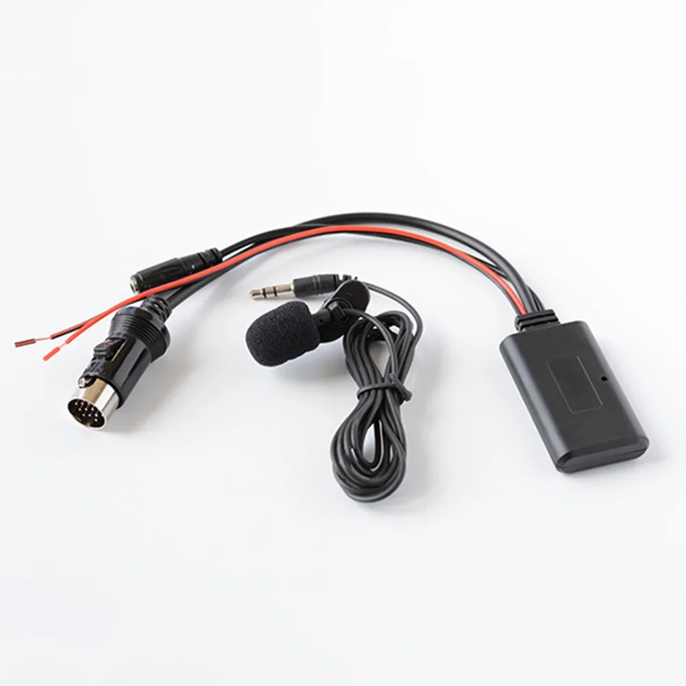 

For Kenwood CD Stereo Bluetooth Module Aux Receiver Cable Adapter 13-pin Bluetooth AUX Cable With Microphone