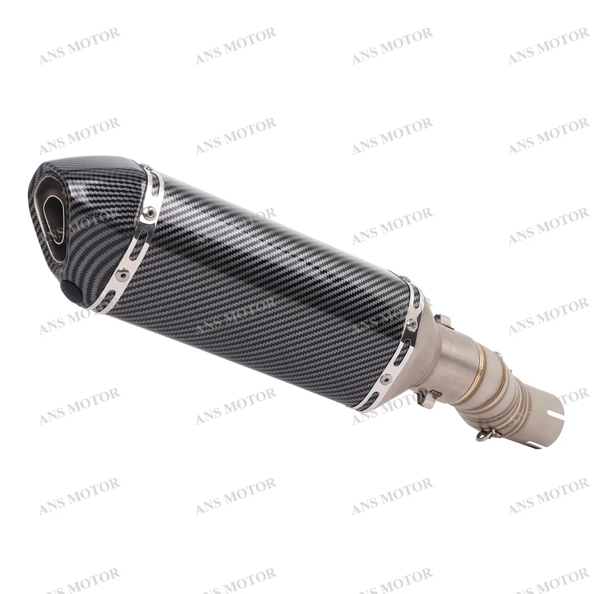 For CFMOTO 450MT 2024 2025 Slip On Motorcycle Exhaust Escape 450MT Exhaust Muffler Middle Link Pipe with Removable DB Killer
