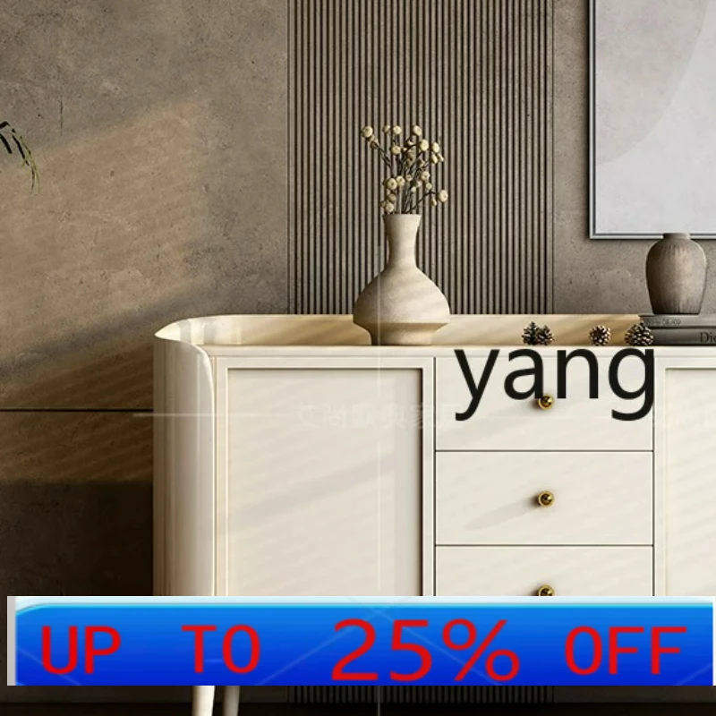 

LH light luxury dining side cabinet solid wood dining room kitchen storage tea dishes wall side cabinet