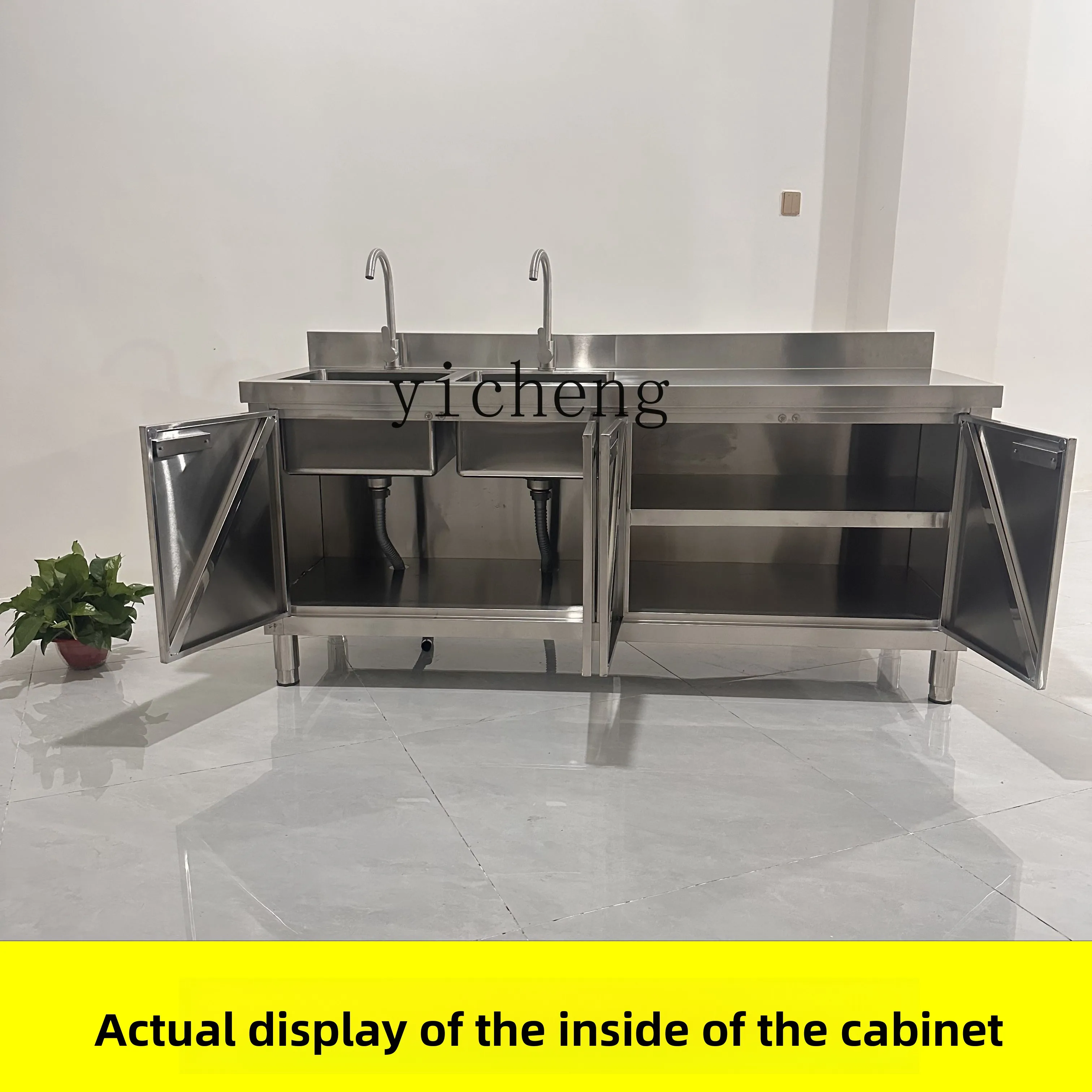 

LX kitchen integrated sink integrated cabinet household cabinet canteen restaurant side cupboard