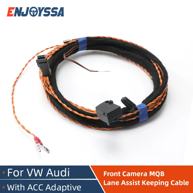 Front Camera MQB Lane Keeping Assist Wiring Harness With ACC Adaptive Cruise Control Connect For Golf 7 MK7 Tiguan Passat B8 A3