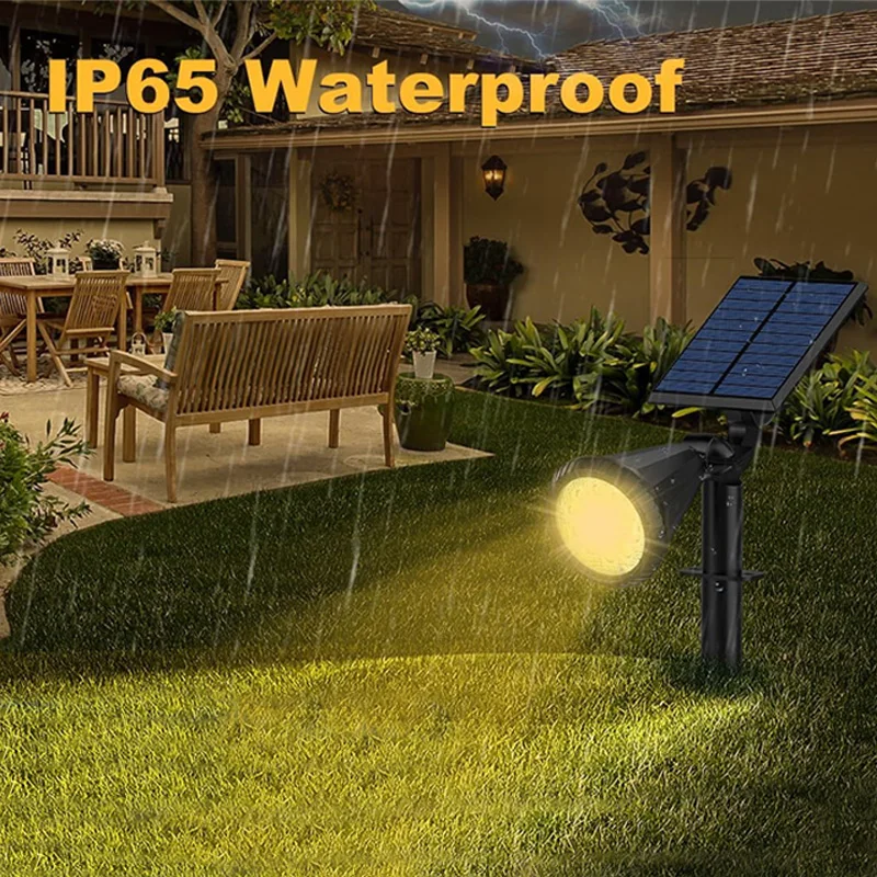 أضواء LED الشمسية في الهواء الطلق RGB تغيير مصباح الحديقة الأرضي IP65 أضواء المناظر الطبيعية للماء حديقة الديكور أضواء في الهواء الطلق