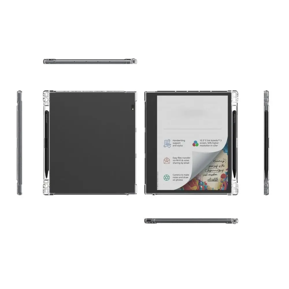 Air Bag 10.3 Inch E‑note Case with Pen Slot Wear Resistant Protective Cover TPU Anti-fall for PocketBook InkPad Eo