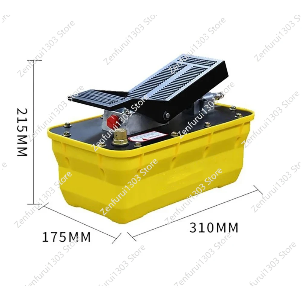 Automobile Sheet Metal Beam Correction Instrument Pneumatic Foot Hydraulic Pump Air-Driven Hydraulic Pump Power Unit 70Mpa 2.3L