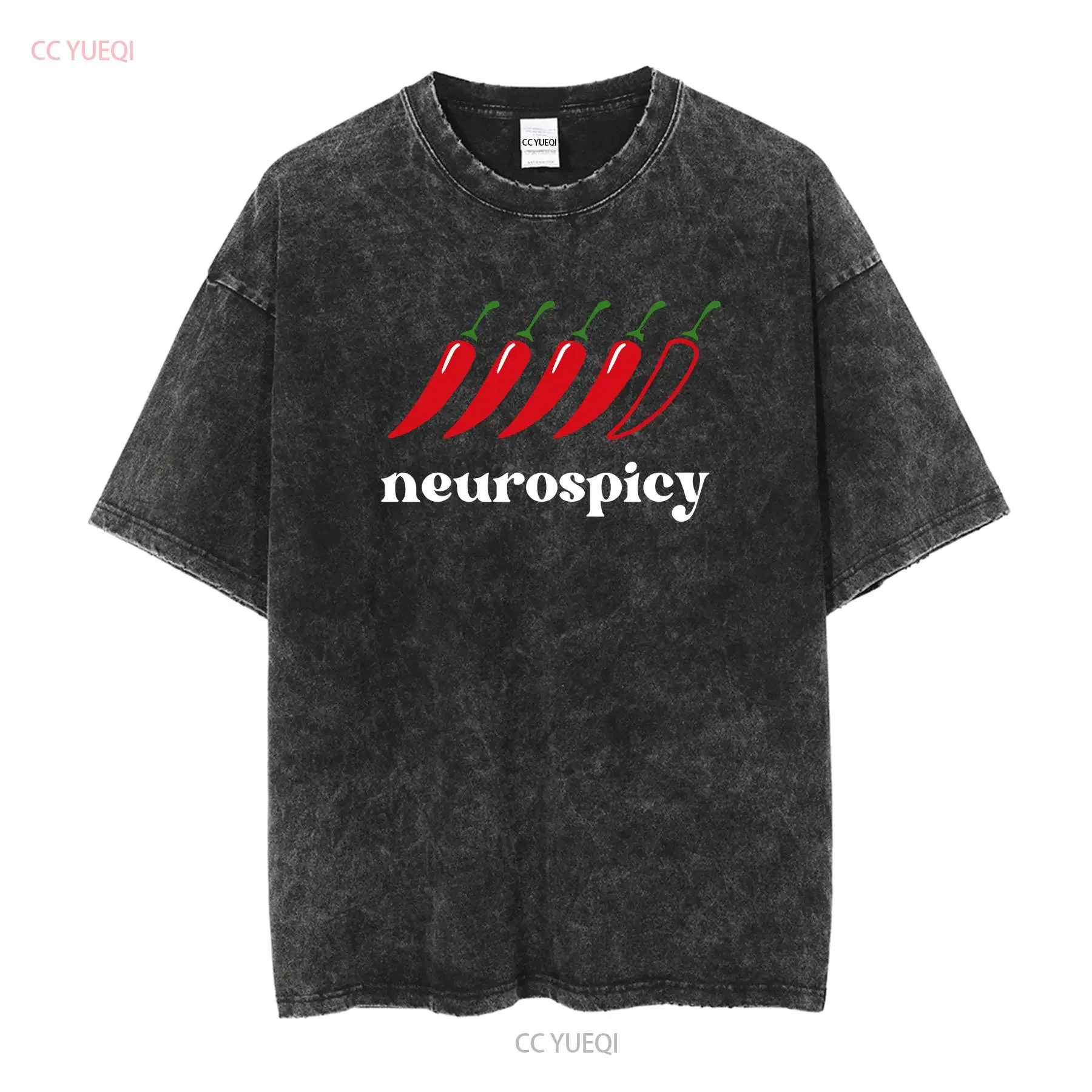 Copy of Neurospicy T Shirt Funny ADHD Late Diagnosis Neurodiversity BPD AuDHD Autism long or short sleeves vintage Washed