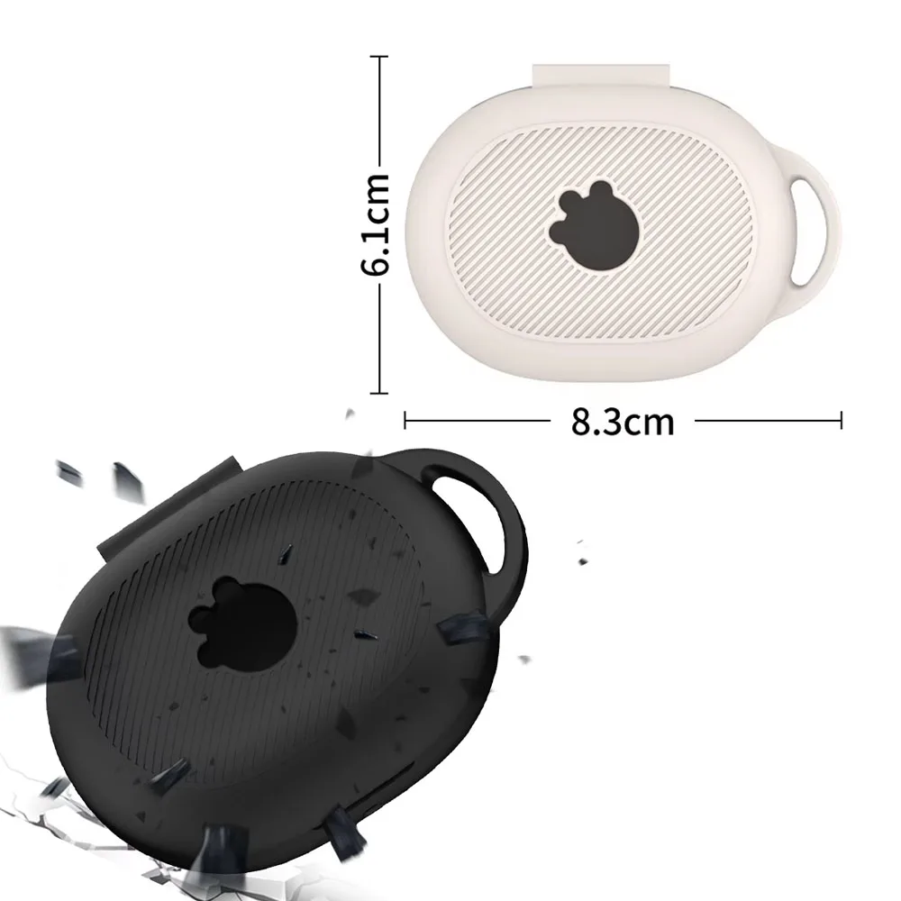 

Headphone Silicone Case for SteelSeries Arctis Game Buds Drop-proof Dust-proof Headphone Cover with Hook Black Light White Blue