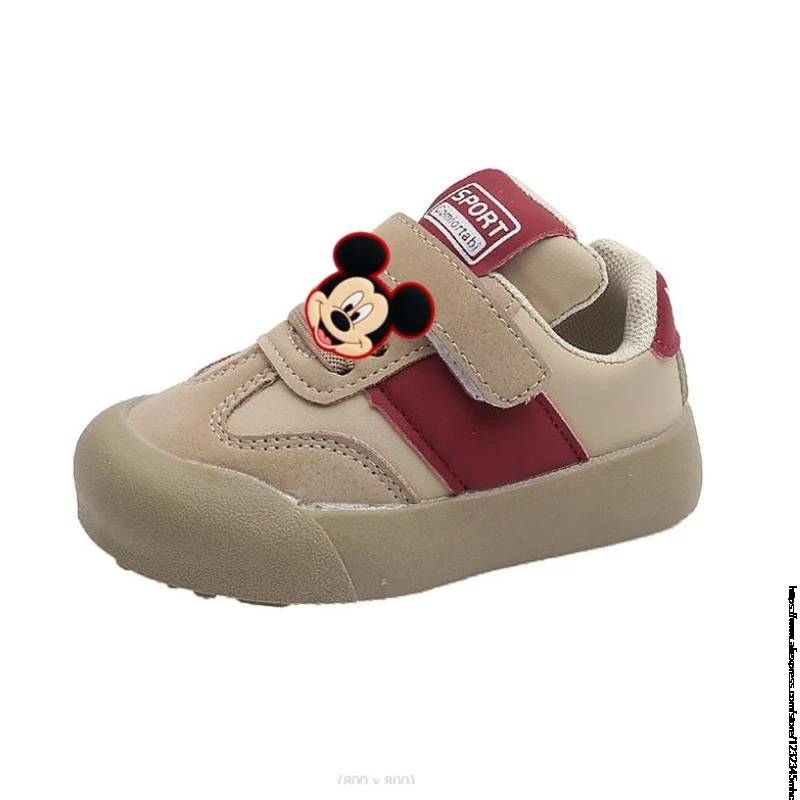 Mickey Minnie Children Shoes For Boys Girls Sport Sneakers Lilo And Stitch Kids Leisure Casual Shoes Breathable Running Toddler