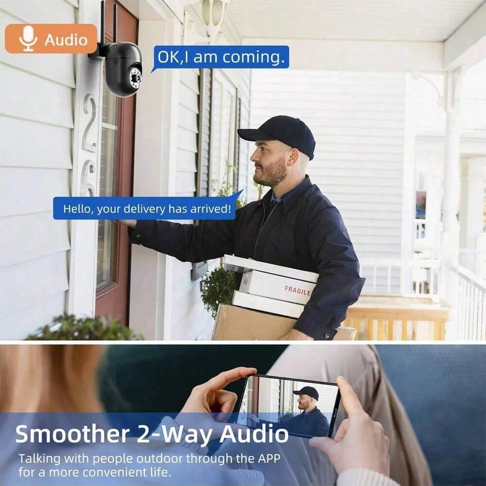1PCS/2PCS 2MP IP Camera Smart Home Video Surveillance System Support Two Way Audio Motion Detection Alarm Notification Push